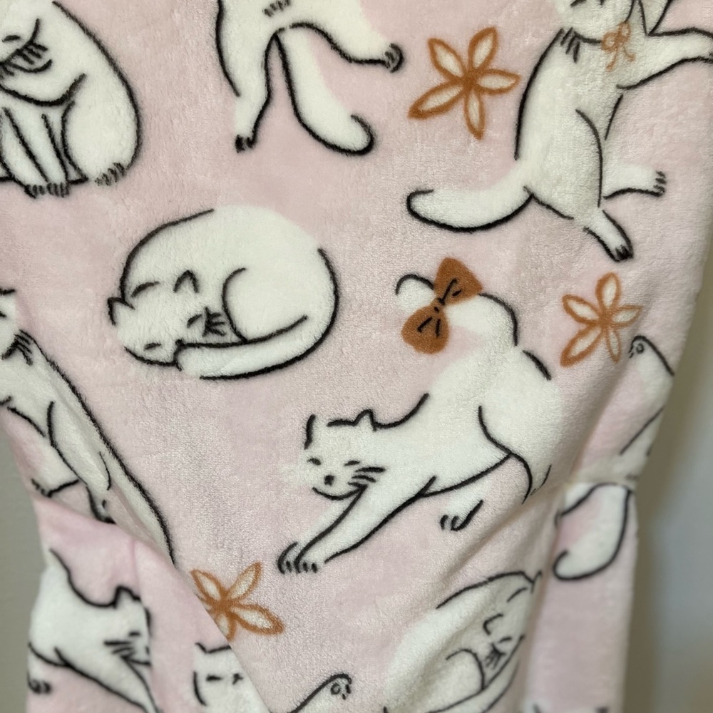 Cat and Dog plush throw